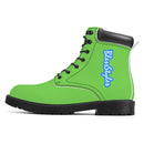 Green Waterproof Leather Boots