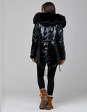 Black Fur Metallic Parka - For you and all