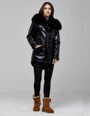 Black Fur Metallic Parka - For you and all