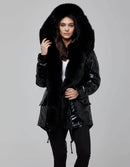 Black Fur Metallic Parka - For you and all
