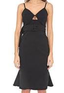 Thin straps  dress with belt - For you and all