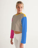 Plaid cropped sweatshirt - For you and all