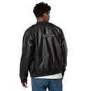 Leather Unisex Bomber Jacket