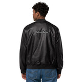 Leather Unisex Bomber Jacket