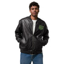Leather Unisex Bomber Jacket