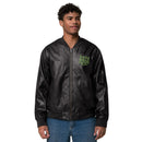 Leather Unisex Bomber Jacket