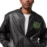 Leather Unisex Bomber Jacket