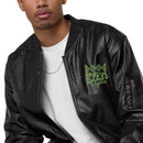 Leather Unisex Bomber Jacket