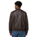 Leather Unisex Bomber Jacket