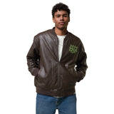 Leather Unisex Bomber Jacket