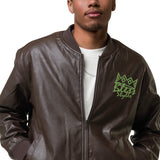 Leather Unisex Bomber Jacket