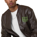 Leather Unisex Bomber Jacket