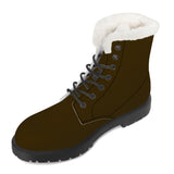 Brown Fur Leather Boot