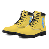 Yellow Waterproof Leather Boots