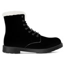 Black Fur Leather Boot