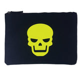neon yellow skull clutch - For you and all
