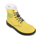 Yellow Fur Leather Boot