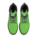 Green Waterproof Leather Boots