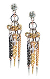 Handmade Crystal Pointed Cluster Earrings