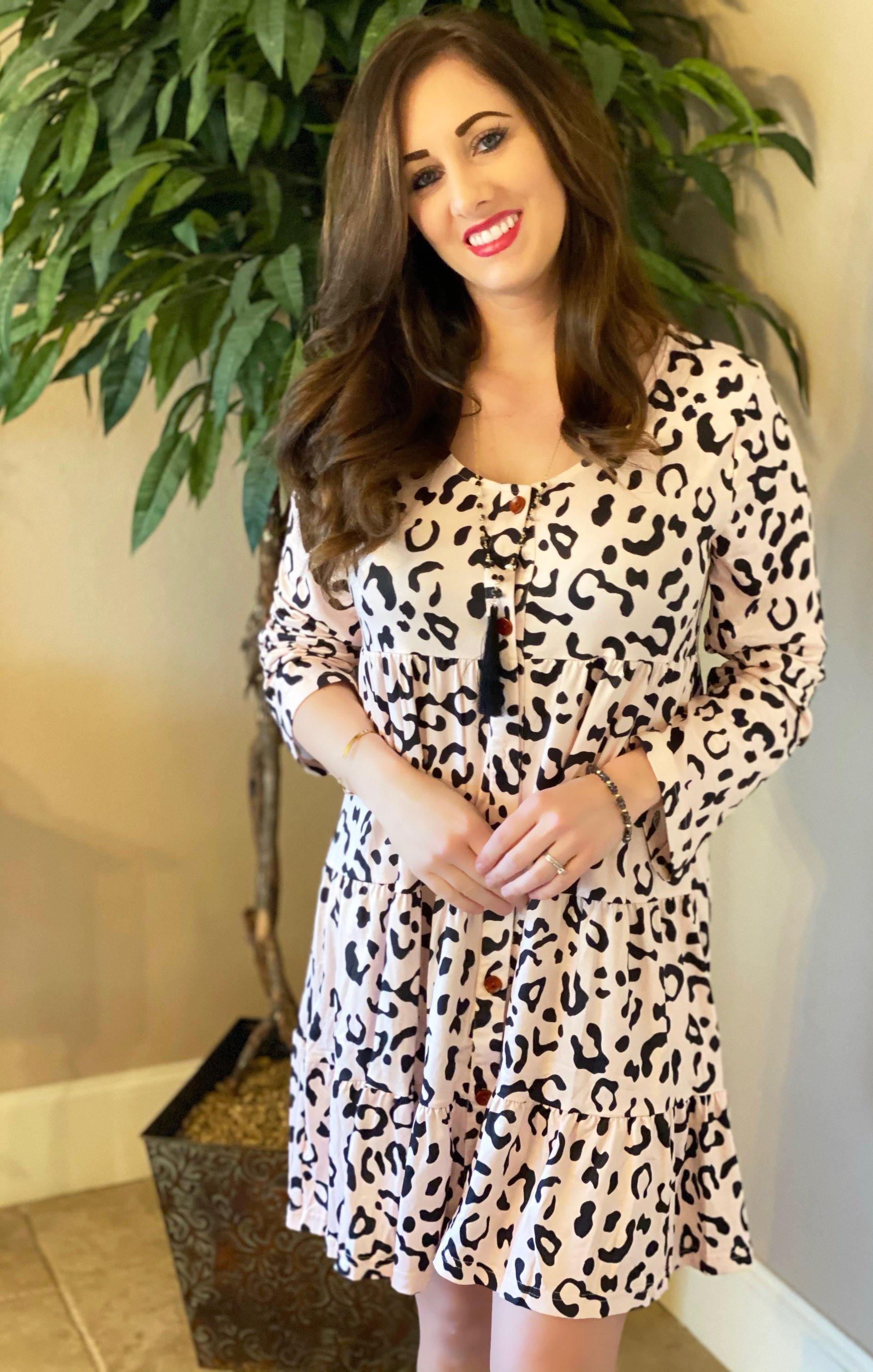 Blush leopard dress - For you and all