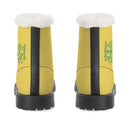 Yellow Fur Leather Boot
