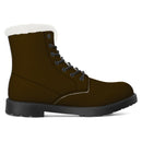 Brown Fur Leather Boot