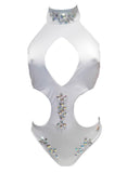 Malibu white rhinestone One Piece - For you and all