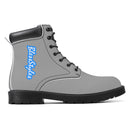 Grey Waterproof  Leather Boots