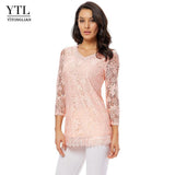 Lace Blouse Three Quarter Sleeve - For you and all