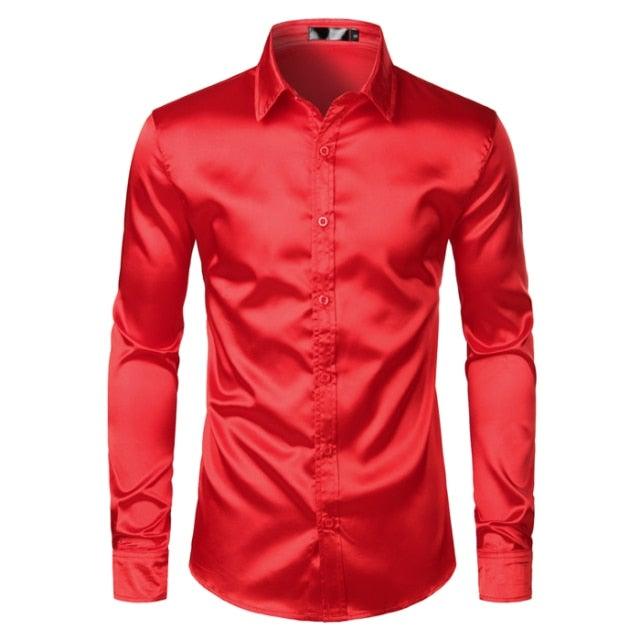 Silk slim fit dress shirt - For you and all
