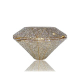 Diamond shape Dazzling Silver Clutch - For you and all