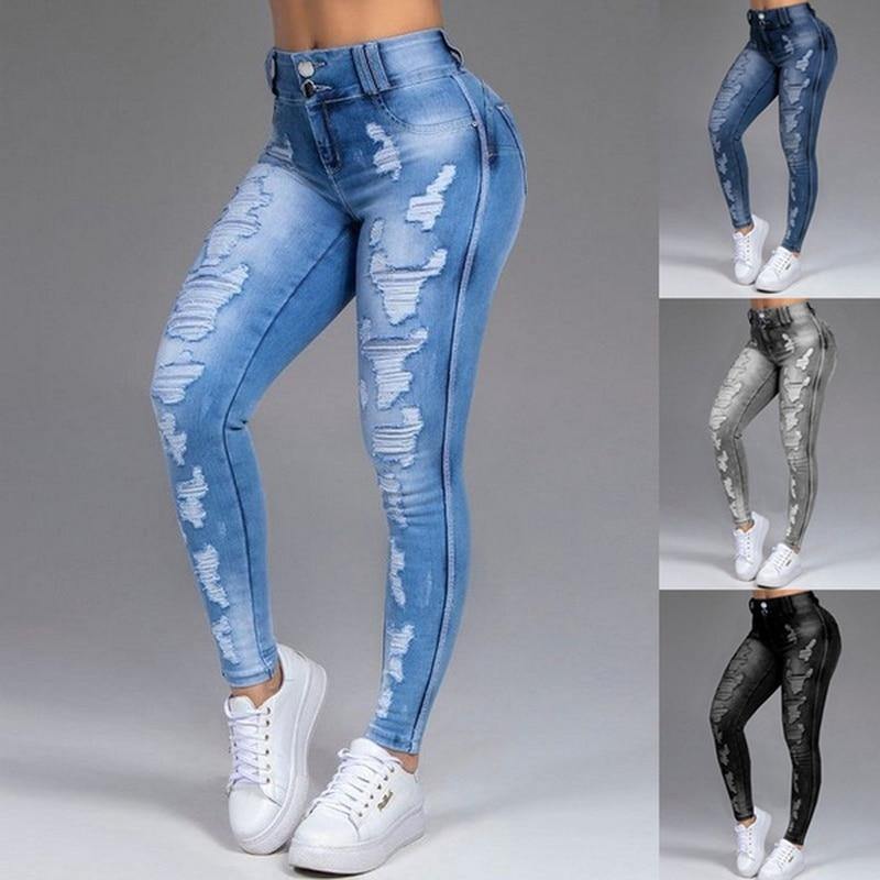 Ripped high waisted bottom jeans - For you and all