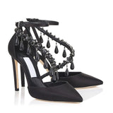 Black crystal heels - For you and all