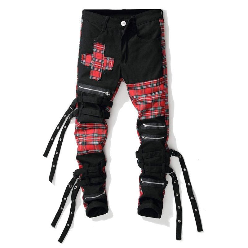 Plaid zipper Jeans - For you and all