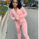 Pink velvet Sweat Suit - For you and all