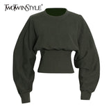 Green bottom fitted Sweatshirt - For you and all