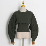 Green bottom fitted Sweatshirt - For you and all