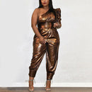 Plus size gold Romper - For you and all