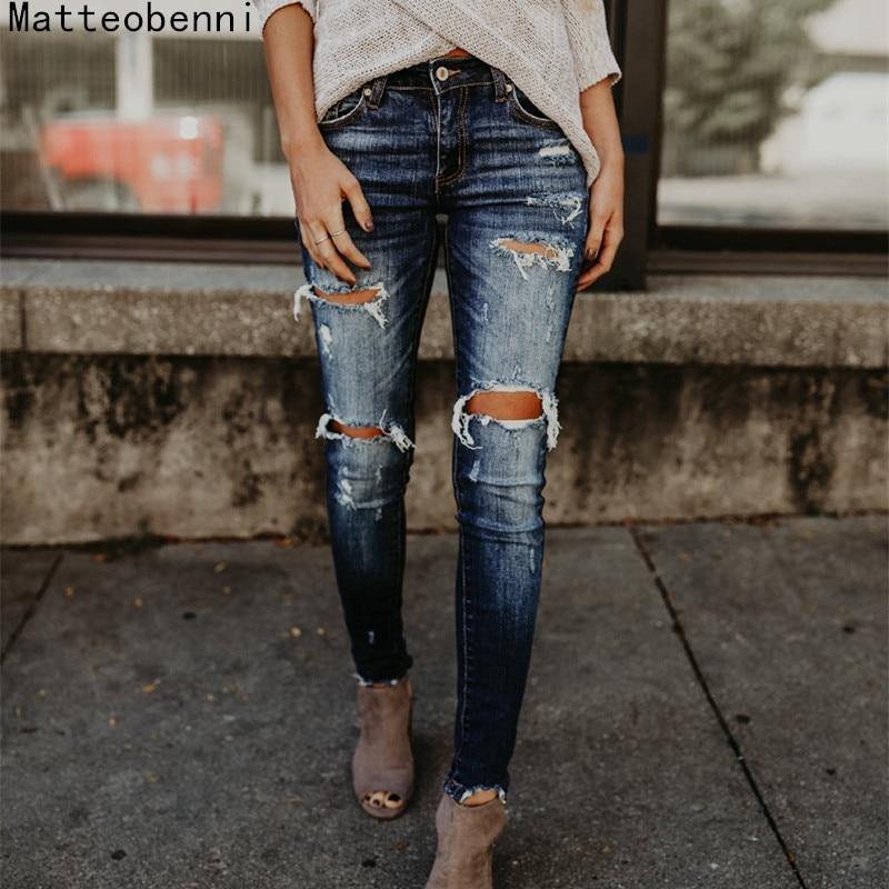 Ripped  Vintage Casual ladies jeans - For you and all