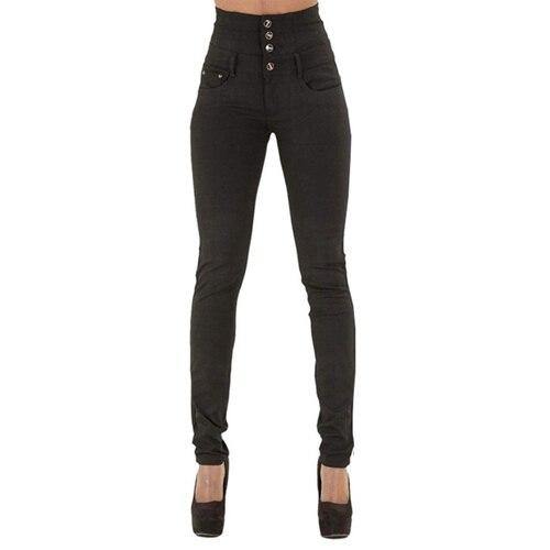 black jeans push up Pencil  Vintage High Waist  plus size - For you and all