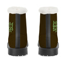 Brown Fur Leather Boot