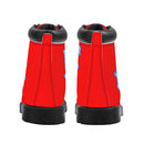 Red Waterproof Leather Boots