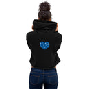 Star Heart Crop Hoodie