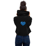 Star Heart Crop Hoodie