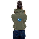 Star Heart Crop Hoodie