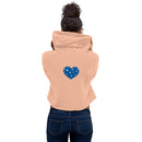 Star Heart Crop Hoodie