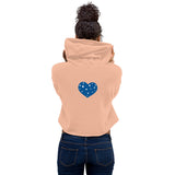 Star Heart Crop Hoodie