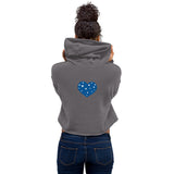 Star Heart Crop Hoodie