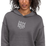 Star Heart Crop Hoodie