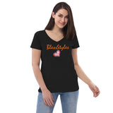 Diamond in a ruff v-neck Shirt Top